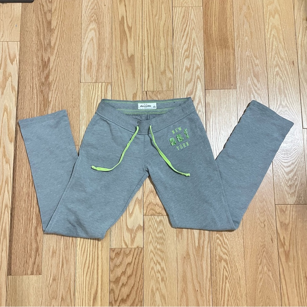 Gray Kids Joggers with Neon Accents